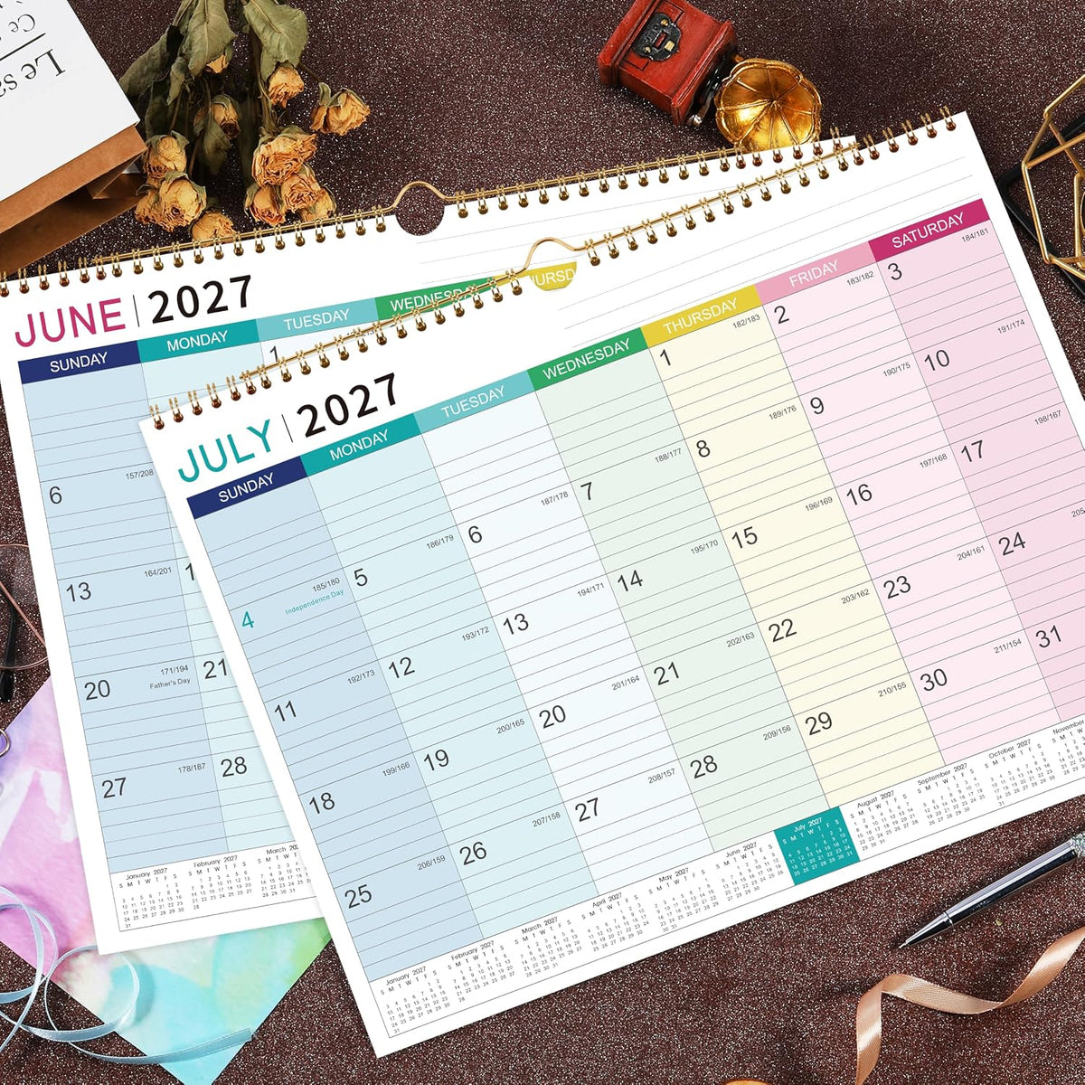 2027 Calendar - 2027 Wall Calendar, Jan 2027 - Dec 2027, 15" x 11.5"