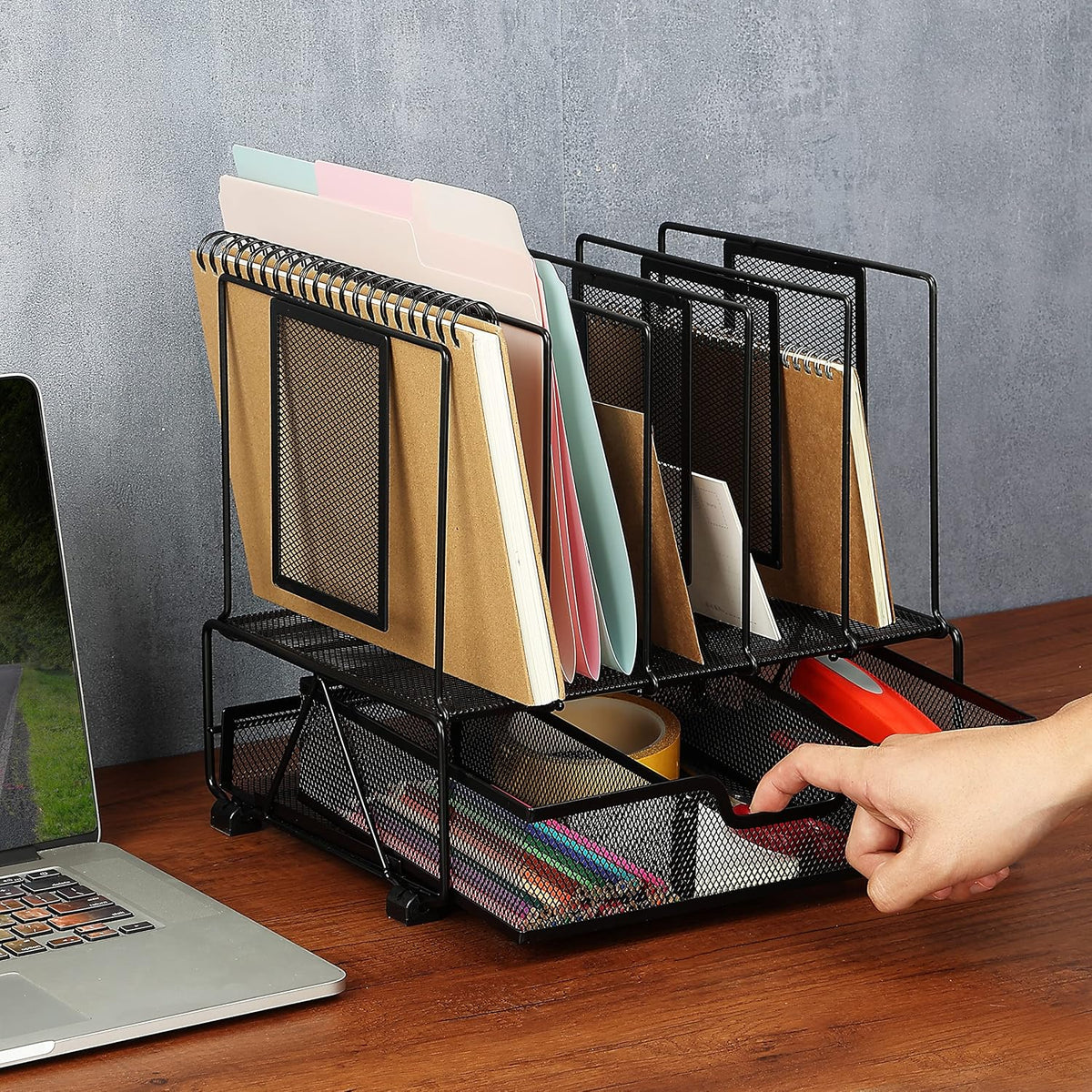 Mr. Pen- Mesh Desk Organizer with Drawer