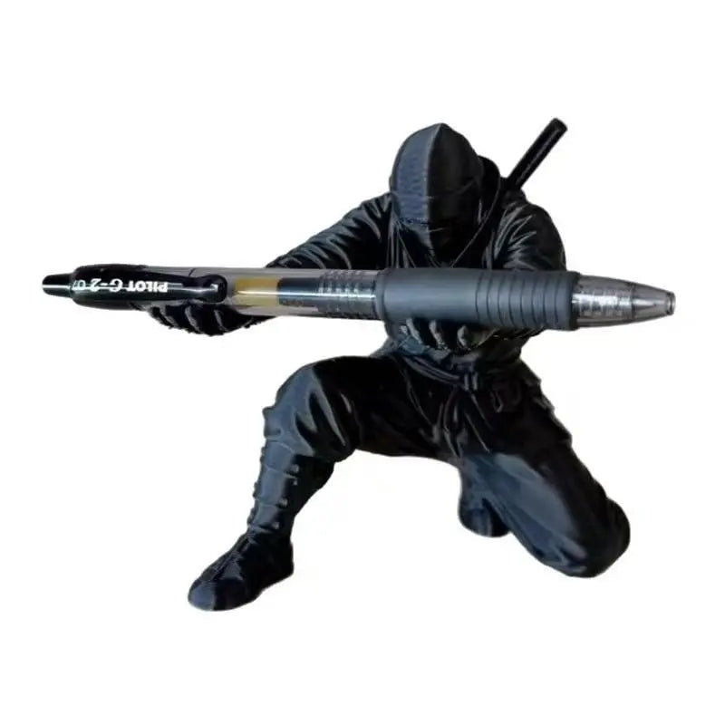 2 Piece Set Fashion Ninja Pen Holder, 3D Printed Samurai Model, Desktop Decorative Item, Unique Pen Stand, Office Accessories, Aesthetic Desk Accessories, Office Desk Accessory